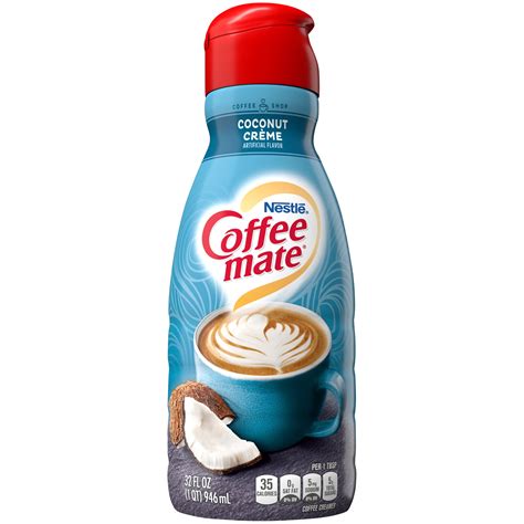 COFFEE MATE Coconut Créme Liquid Coffee Creamer 32 Fl. Oz. Bottle | Non-dairy, Lactose Free ...