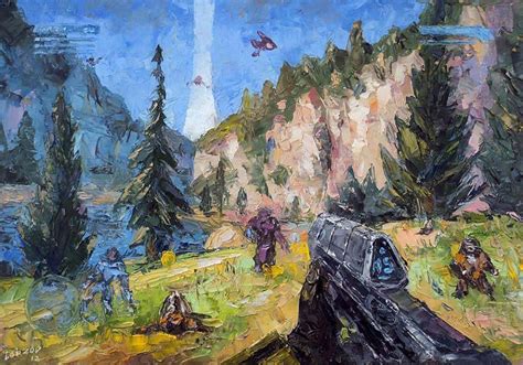 Gamer Crunch — this cool Halo painting via reddit