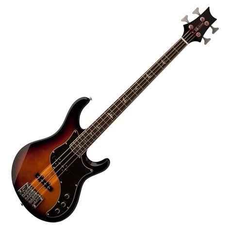 PRS SE Kestrel Bass Guitar, Tri-Color Sunburst at Gear4music.com