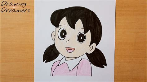 How to Draw Shizuka from Doraemon step by step easy || Color Drawing | Colorful drawings, Naruto ...