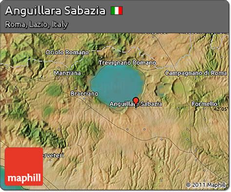 Free Satellite Map of Anguillara Sabazia