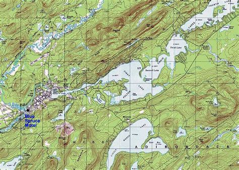 A d i r o n d a c k B o y s: Topographical Map of Old Forge Area