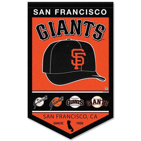 San Francisco Giants History Heritage Logo Banner - State Street Products