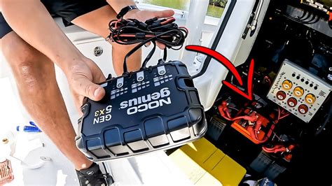 Installing A Boat Battery Charger - YouTube