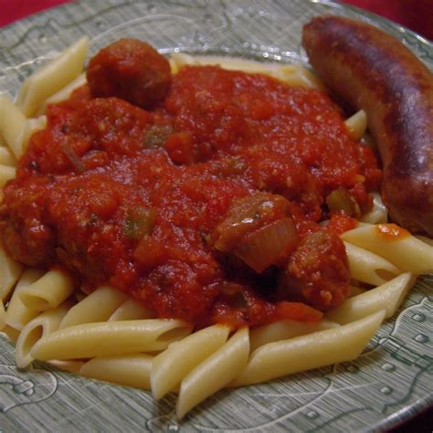 Mostaccioli and Sausage