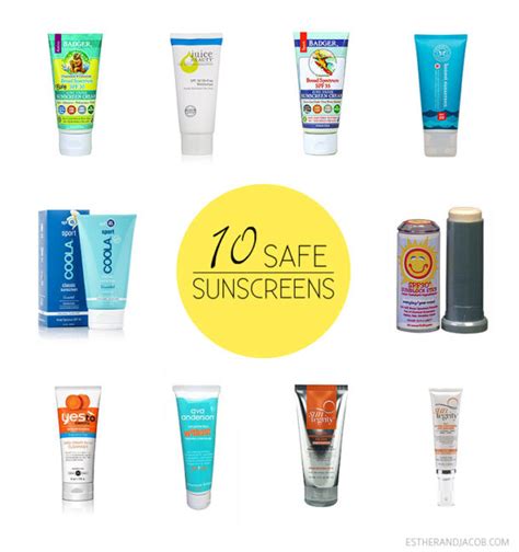 10 Best an Worst Sunscreens (From EWG Sunscreen Guide)