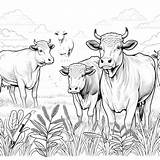 Cow Coloring Pages 41  Gem sketch template