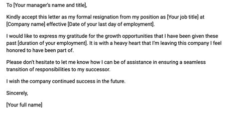 How to write a resignation letter with templates