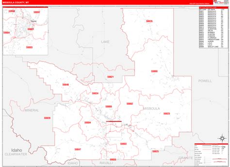 Missoula Zip Code Map – Map VectorCampus Map