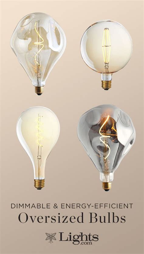 Dimmable, energy-saving, and show-stopping: oversized LED vintage bulbs ...