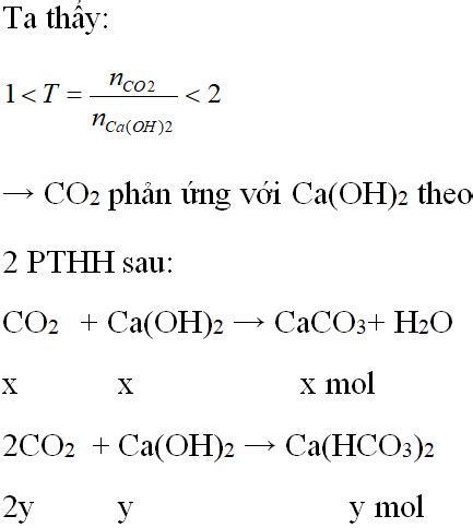 Hấp thụ toàn bộ 0,3 mol CO2 vào dung dịch chứa 0,25 mol Ca(OH)2