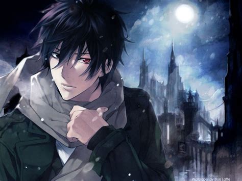 Anime Boy With Black Hair Wallpaper