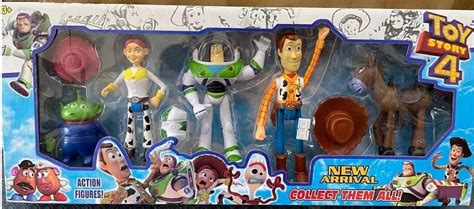 8pcs Toy Story Hero Set Buzz Woody Jessie Horse Alien Disney Kids Toy ...