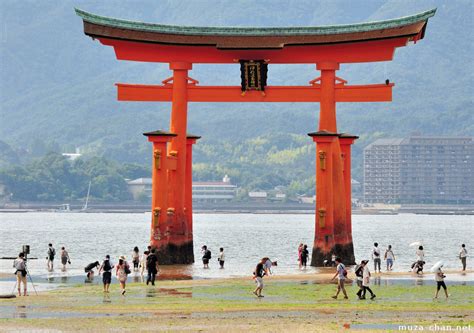 Itsukushima Shrine Torii at low tide