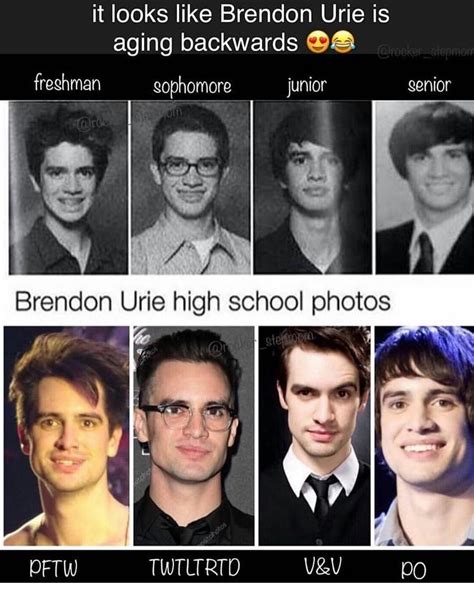 High School Photos, Aging Backwards, Instagram Users, Instagram Posts, Beebo, Brendon Urie ...