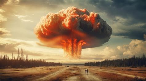 Premium AI Image | Russian Tsar Bomba mushroom cloud outstanding ...