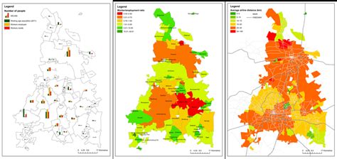 Gauteng: Population and employment distribution and average airline ...