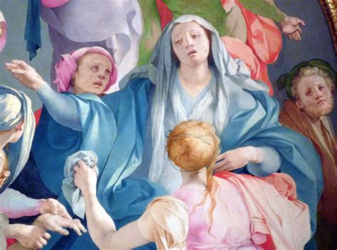 Pontormo, Entombment, Detail with Mary, Pontormo, Entombment (or ...