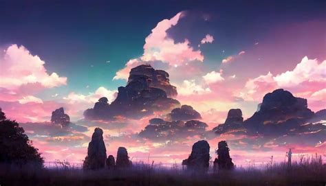 Premium Photo | Anime Art Style Nature Environment Background Image