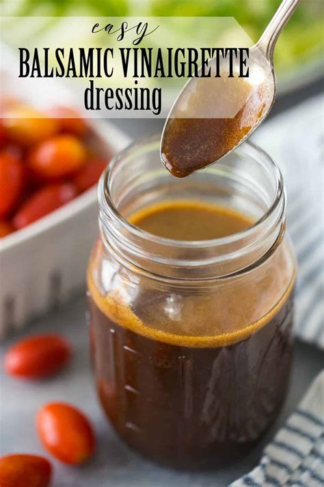 Balsamic Vinaigrette: simple, easy recipe -Baking a Moment