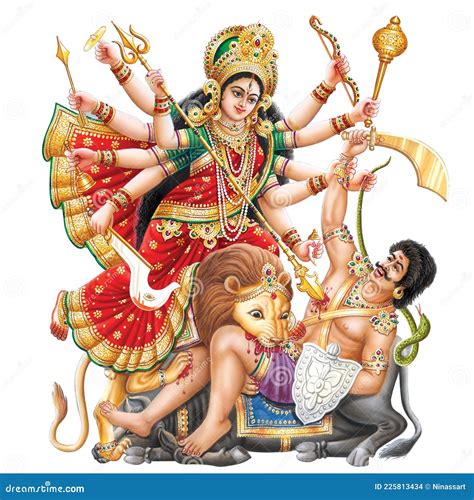 Hindu Festival Goddess Durga High Resolution Photo Stock Illustration ...