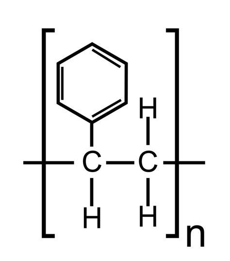 21: Generalized molecular structure of polystyrene. | Download Scientific Diagram