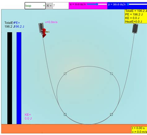 Roller Coaster Physics Graphical Simulator