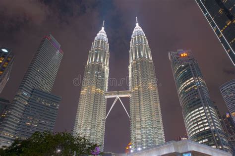 Night Landscape of Skyline in Kuala Lumpur Malaysia Stock Image - Image ...