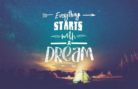 Starts With A Dream' Inspirational Quote Wallpaper Mural | Hovia | Inspirational quotes ...