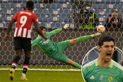 Watch ex-Chelsea star Courtois' ridiculous 88th-minute penalty save ...