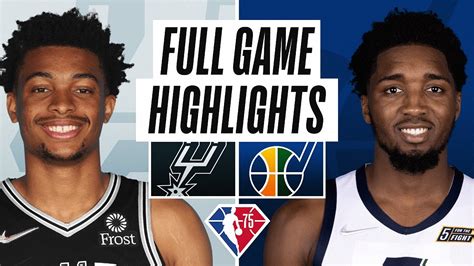 SPURS at JAZZ | FULL GAME HIGHLIGHTS | December 17, 2021 - YouTube