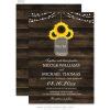 Rustic Sunflowers Mason Jar Barn Wood Wedding Invitations - Print Creek Studio Inc