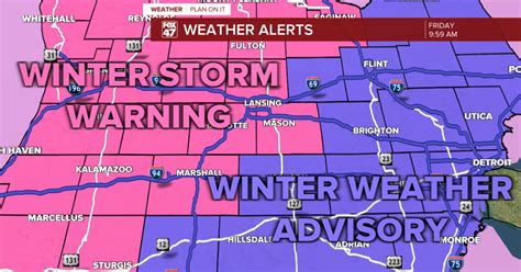 Winter Storm Warnings in effect for much of Michigan