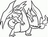 Mega Charizard X Coloring Page  Home sketch template
