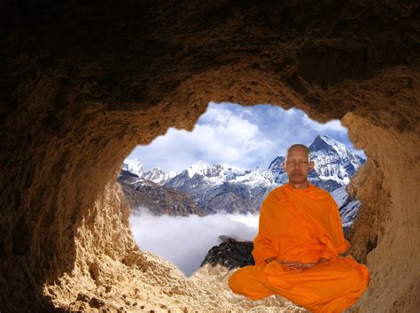 Free Images : formation, orange, cave, monk, buddhist, buddhism, religion, asia, human, pray ...
