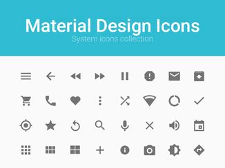 Descarga gratis del PSD Material Design Icons | FreeImages