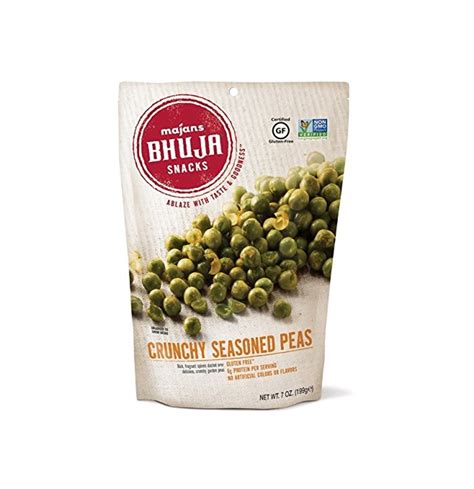 Bhuja Snacks Crunchy Seasoned Peas Gluten Free -- 7 oz - Vitacost