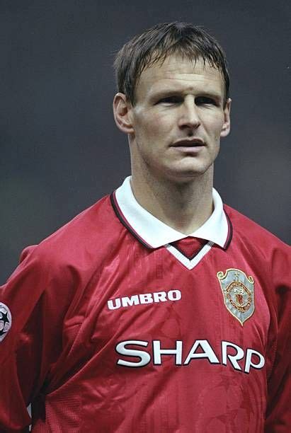 Portrait of Teddy Sheringham of Manchester United before the Champions League match against ...