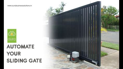 Automatic Sliding Gates | How It Works? | Remote Controlled Gates | Aura Business Solutions ...