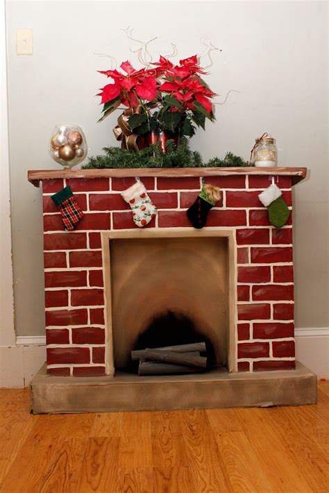 Have you ever seen these little cardboard fireplaces people put up at Christmas? Well ...