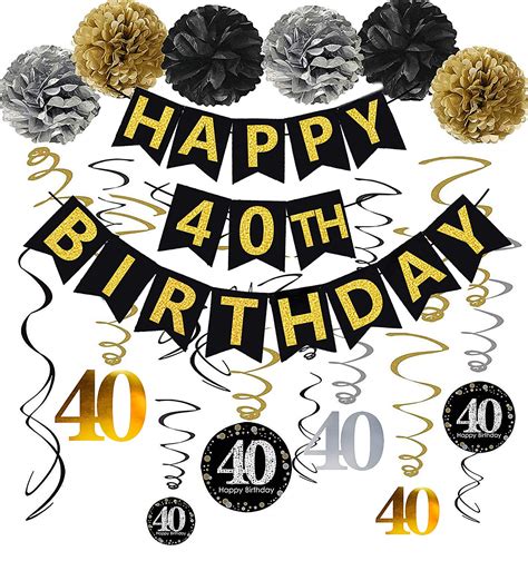 40th Birthday Banner Clip Art