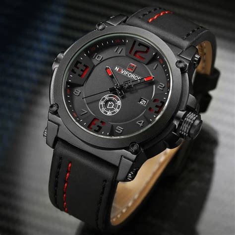 NAVIFORCE Military Sport Mens Watches Top Brand Luxury Men Waterproof ...