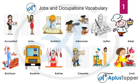 Jobs and Occupations Vocabulary | List of Jobs and Occupations Vocabulary and Types of Jobs ...