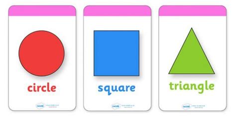 2D Shape Flashcards (inc. Shape Names) | Shapes flashcards, 2d shapes, Teaching shapes