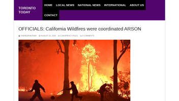 Fact Check: Officials Did NOT Say California Wildfires Were Coordinated Arson | Lead Stories