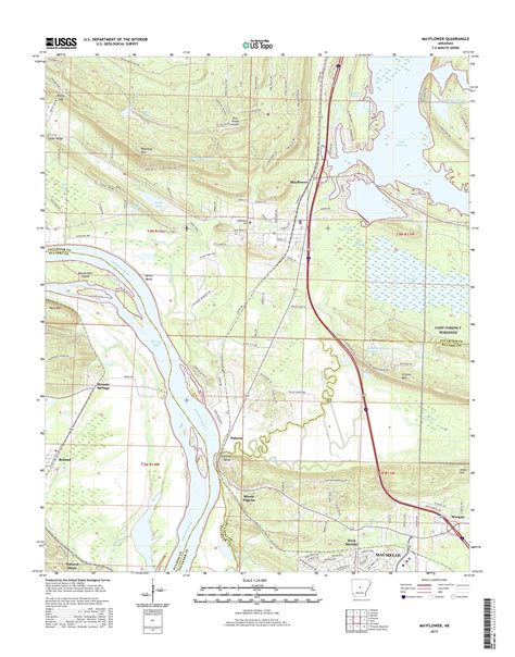 MyTopo Mayflower, Arkansas USGS Quad Topo Map