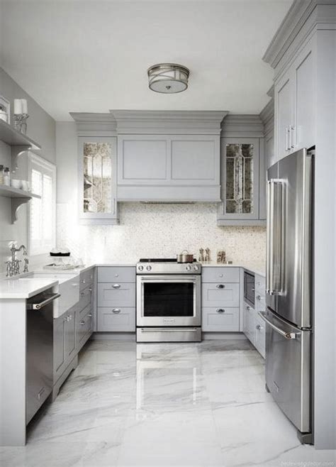 30 Popular U-Shaped Kitchen Design Ideas - PIMPHOMEE in 2020 | White ...