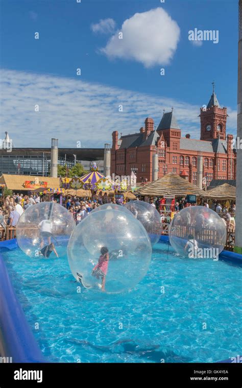 The annual Cardiff Bay beach, Cardiff Bay, Wales Stock Photo - Alamy