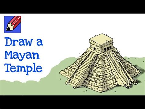 How to draw an Mayan Pyramid Temple (Chichen Itza) Real Easy – Shoo Rayner