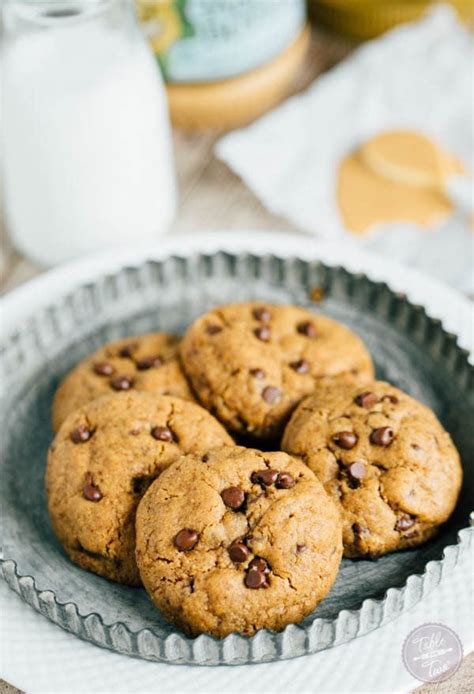 Flourless Cashew Butter Chocolate Chip Cookies - Table for Two® by ...